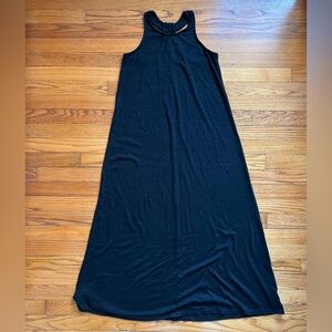 GAP Black stretchy racerback dress